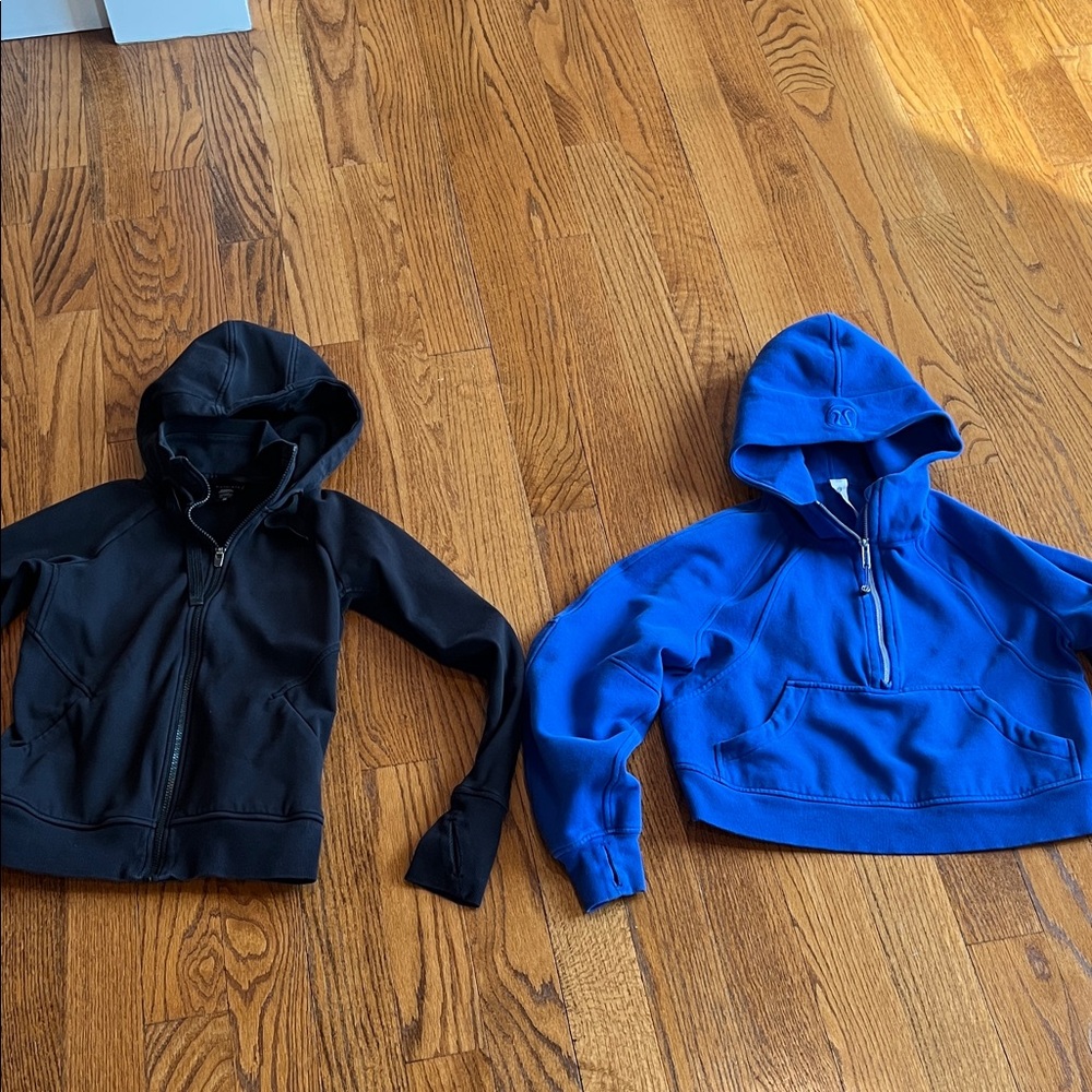 Athleta & Lululemon women hoodies black & blue size XS